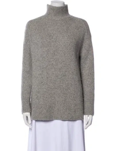 Pre-owned Vince Cashmere Turtleneck Sweater In Gray