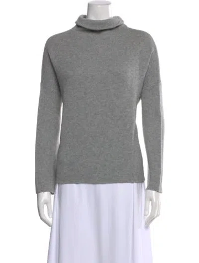 Pre-owned Vince Cashmere Turtleneck Sweater In Gray