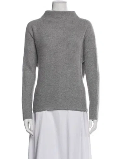 Pre-owned Vince Cashmere Turtleneck Sweater In Gray