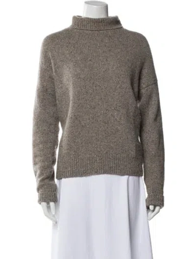 Pre-owned Vince Cashmere Turtleneck Sweater In Gray