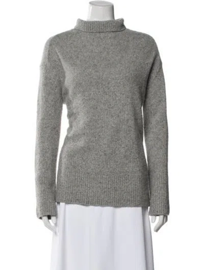 Pre-owned Vince Cashmere Turtleneck Sweater In Gray