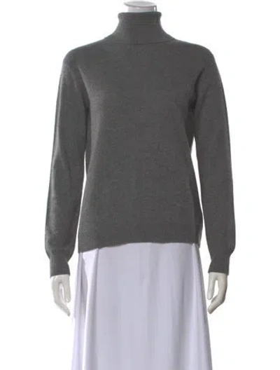 Pre-owned Vince Cashmere Turtleneck Sweater In Gray