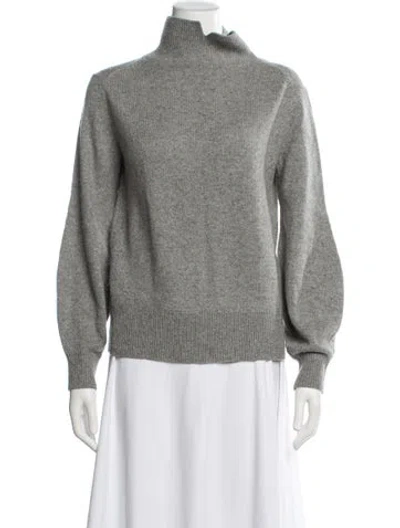 Pre-owned Vince Cashmere Turtleneck Sweater In Gray