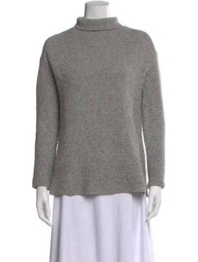 Pre-owned Vince Cashmere Turtleneck Sweater In Gray