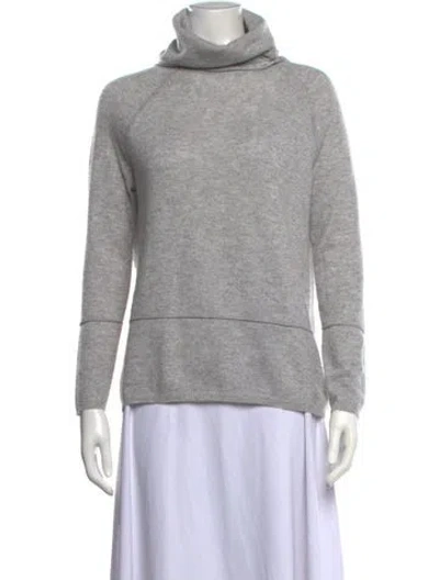 Pre-owned Vince Cashmere Turtleneck Sweater In Gray
