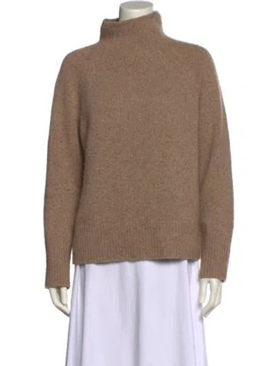 Pre-owned Vince Cashmere Turtleneck Sweater In Neutral