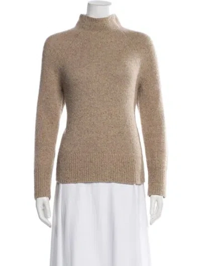 Pre-owned Vince Cashmere Turtleneck Sweater In Neutral