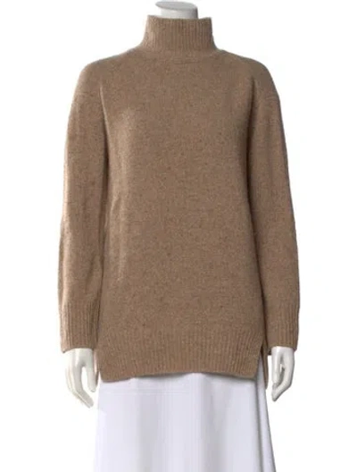 Pre-owned Vince Cashmere Turtleneck Sweater In Neutral