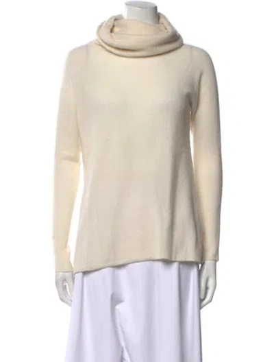Pre-owned Vince Cashmere Turtleneck Sweater In Neutral