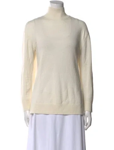 Pre-owned Vince Cashmere Turtleneck Sweater In Neutral