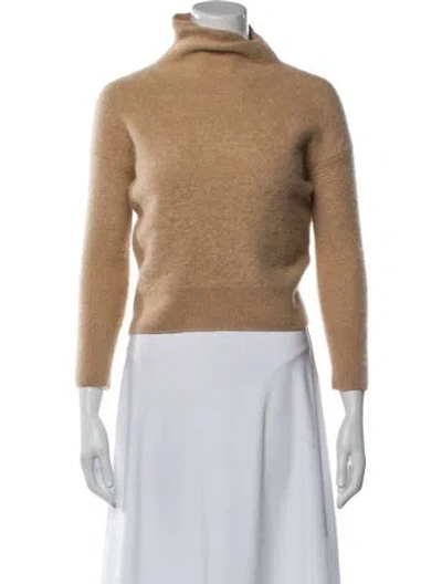 Pre-owned Vince Cashmere Turtleneck Sweater In Neutral
