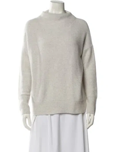 Pre-owned Vince Cashmere Turtleneck Sweater In Neutral