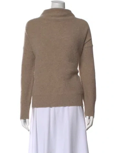 Pre-owned Vince Cashmere Turtleneck Sweater In Neutral