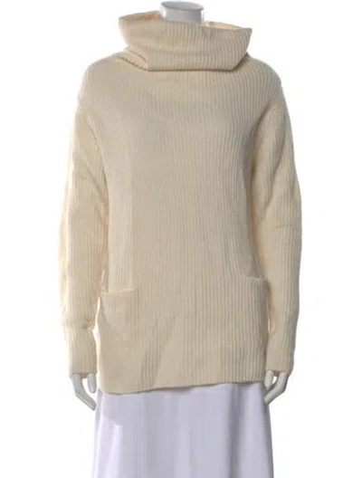 Pre-owned Vince Cashmere Turtleneck Sweater In Neutral
