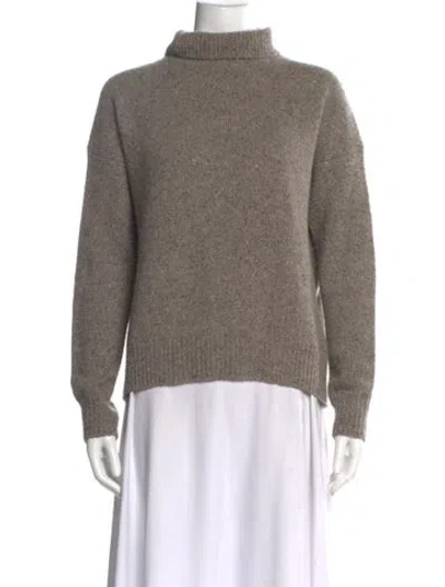 Pre-owned Vince Cashmere Turtleneck Sweater In Neutral