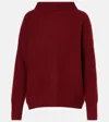 Vince Boiled Cashmere Turtleneck Pullover In Rot
