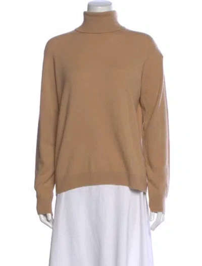 Pre-owned Vince Cashmere Turtleneck Sweater W/ Tags In Brown