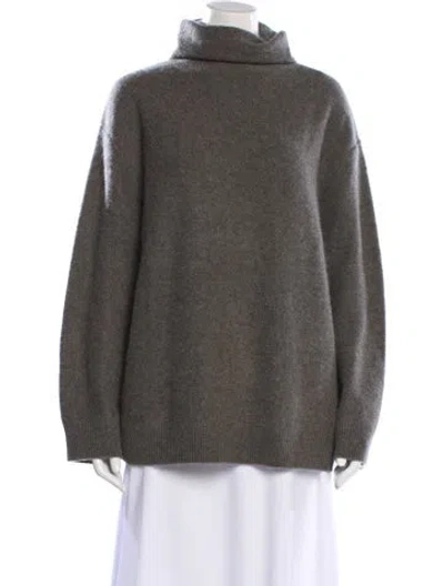 Pre-owned Vince Cashmere Turtleneck Sweater W/ Tags In Gray