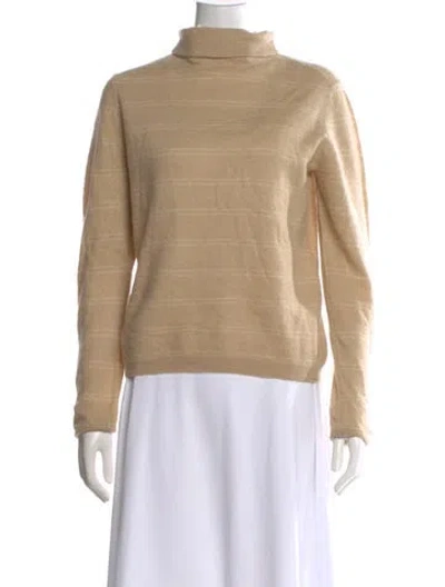 Pre-owned Vince Cashmere Turtleneck Sweater W/ Tags In Neutral