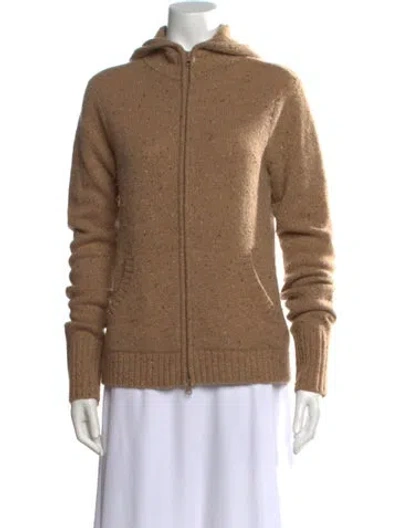 Pre-owned Vince Cashmere Tweed Pattern Sweater In Neutral