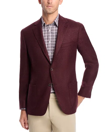 Vince Cashmere Unstructured Slim Fit Sport Coat In Burgundy
