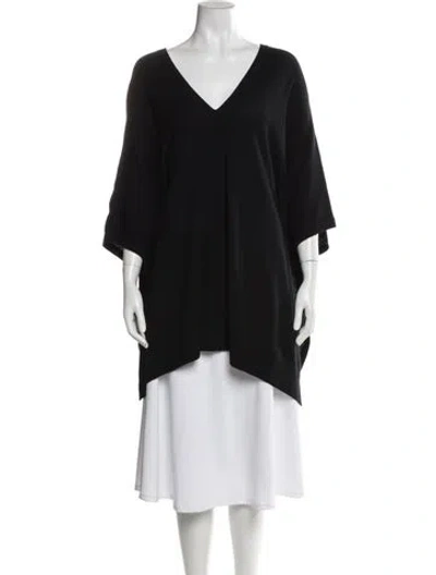 Pre-owned Vince Cashmere V-neck Sweater In Black