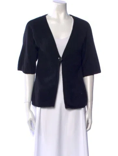 Pre-owned Vince Cashmere V-neck Sweater In Black