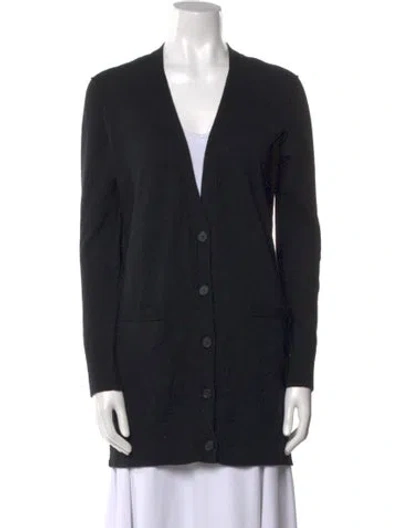 Pre-owned Vince Cashmere V-neck Sweater In Black