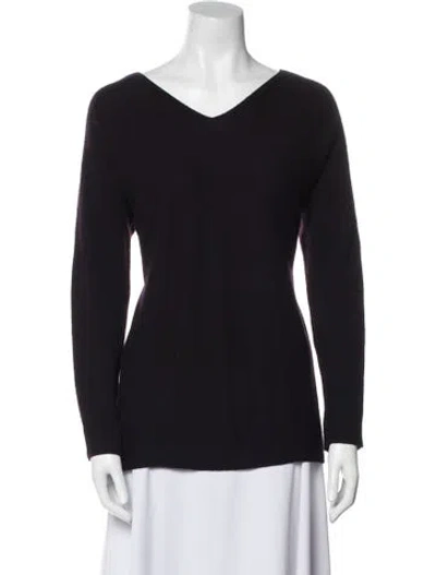 Pre-owned Vince Cashmere V-neck Sweater In Black