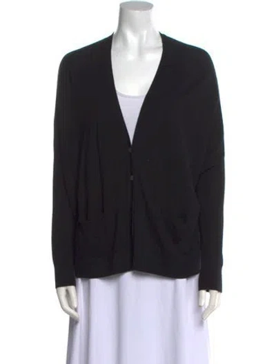 Pre-owned Vince Cashmere V-neck Sweater In Black