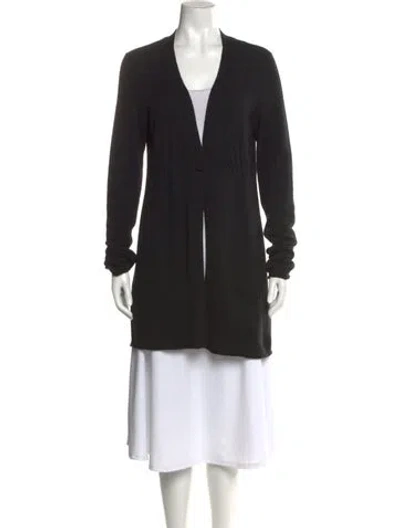 Pre-owned Vince Cashmere V-neck Sweater In Black