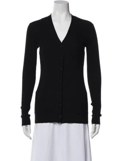 Pre-owned Vince Cashmere V-neck Sweater In Black