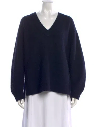 Pre-owned Vince Cashmere V-neck Sweater In Black
