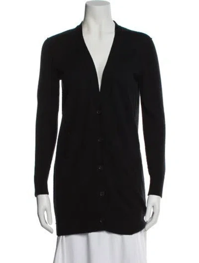 Pre-owned Vince Cashmere V-neck Sweater In Black
