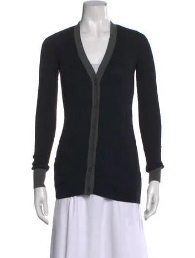 Pre-owned Vince Cashmere V-neck Sweater In Black