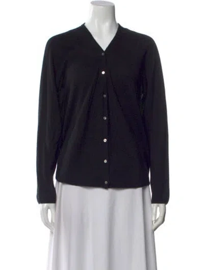 Pre-owned Vince Cashmere V-neck Sweater In Black