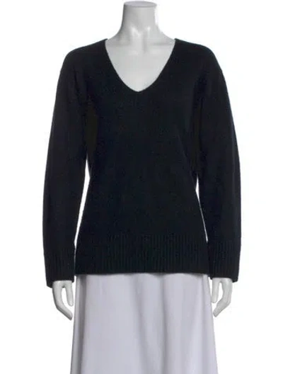 Pre-owned Vince Cashmere V-neck Sweater In Black
