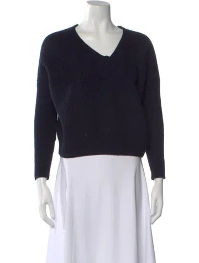 Pre-owned Vince Cashmere V-neck Sweater In Black