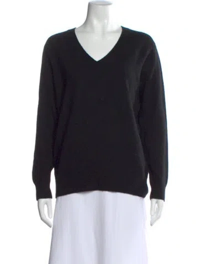 Pre-owned Vince Cashmere V-neck Sweater In Black