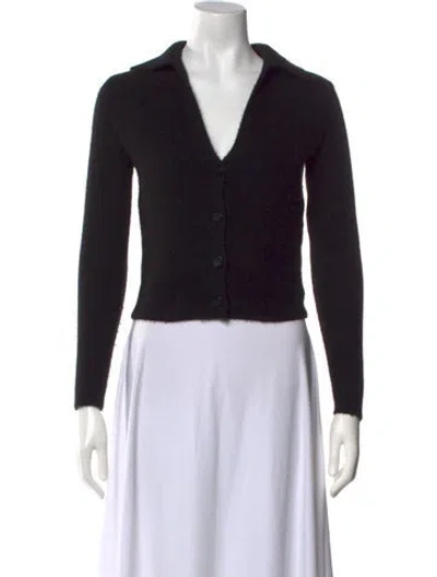 Pre-owned Vince Cashmere V-neck Sweater In Black