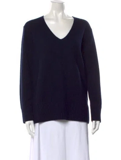Pre-owned Vince Cashmere V-neck Sweater In Black