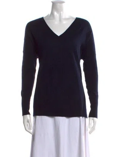 Pre-owned Vince Cashmere V-neck Sweater In Black