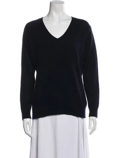 Pre-owned Vince Cashmere V-neck Sweater In Black