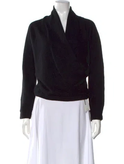 Pre-owned Vince Cashmere V-neck Sweater In Black