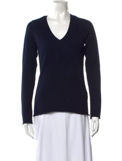 Pre-owned Vince Cashmere V-neck Sweater In Black