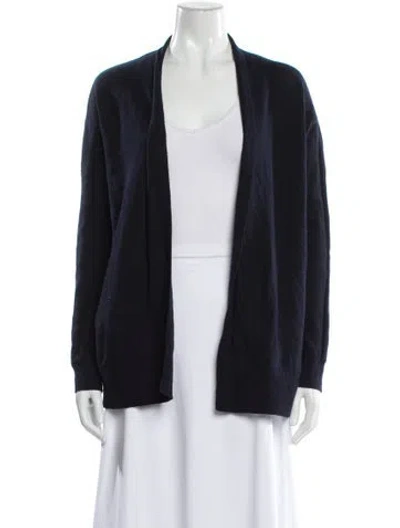 Pre-owned Vince Cashmere V-neck Sweater In Blue