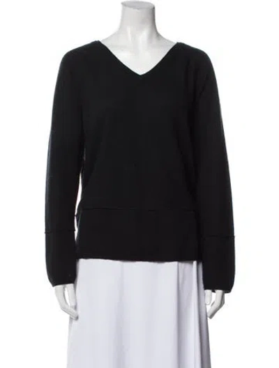Pre-owned Vince Cashmere V-neck Sweater In Blue