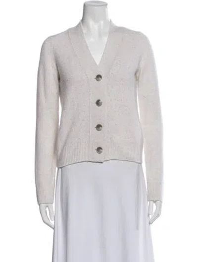 Pre-owned Vince Cashmere V-neck Sweater In Blue