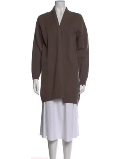 Pre-owned Vince Cashmere V-neck Sweater In Brown