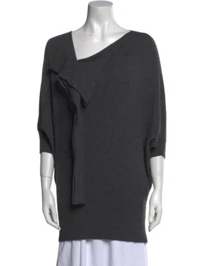 Pre-owned Vince Cashmere V-neck Sweater In Gray
